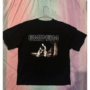 Eminem Black Graphic Tee - The Marshall Mathers LP Back Print